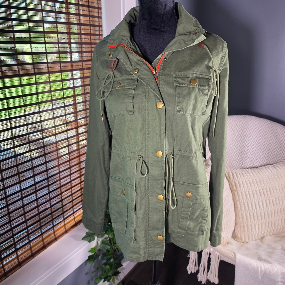 41 Hawthorn Olive Green Utility Jacket Hooded Military Safari Size M NWT